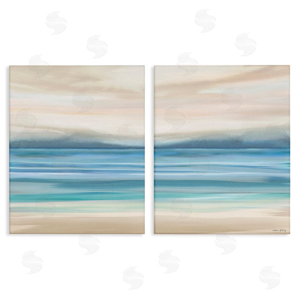 stupell industries Amber Sterling | Subtle Beach Seascape Wall Art