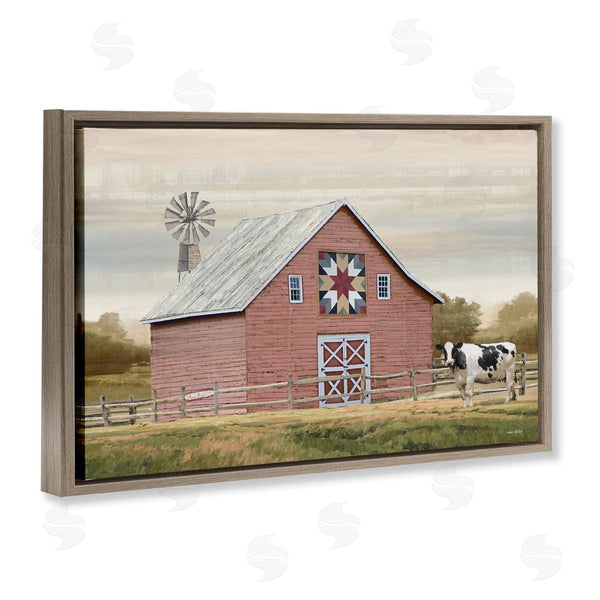 Stupell Industries Amber Sterling | Traditional Barn & Windmill