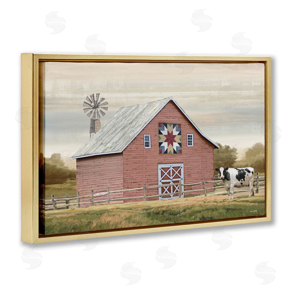 Stupell Industries Amber Sterling | Traditional Barn & Windmill