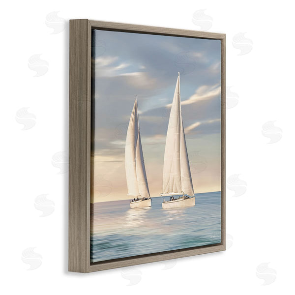 Stupell Industries Amber Sterling | Two Mighty Sailboats