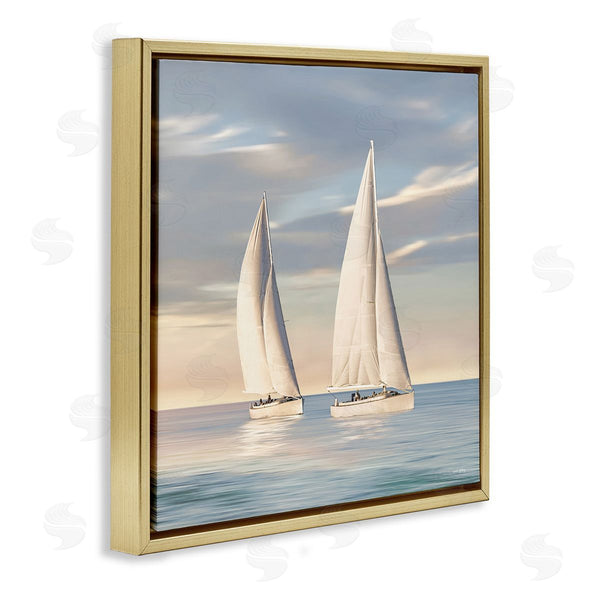Stupell Industries Amber Sterling | Two Mighty Sailboats