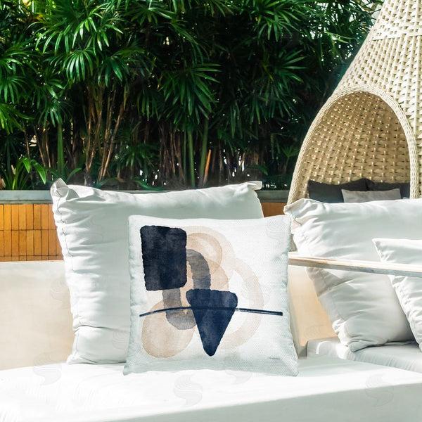 Stupell Industries Amber Sterling | Various Shapes Layered Printed Throw Pillow