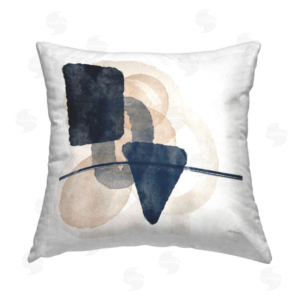 stupell industries Amber Sterling | Various Shapes Layered Printed Throw Pillow