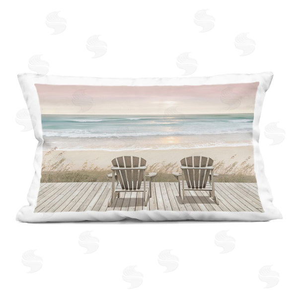 stupell industries Amber Sterling | Watching The Pastel Sunset Printed Throw Pillow