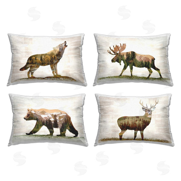 Stupell Industries Amber Sterling | Woodland Animals Rustic Pattern