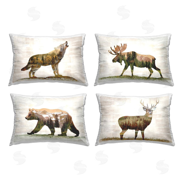 stupell industries Amber Sterling | Woodland Animals Rustic Pattern