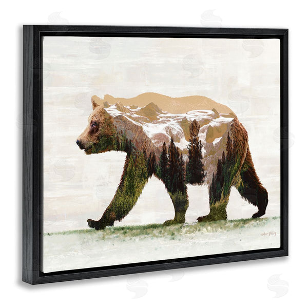 Stupell Industries Amber Sterling | Woodland Pattern Bear Wall Art
