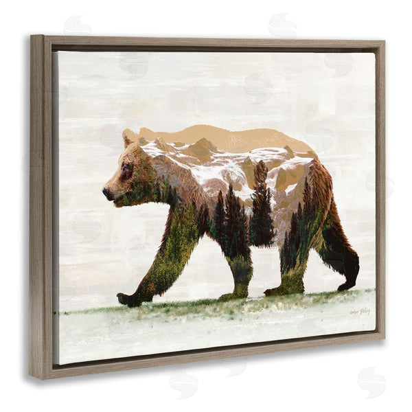 Stupell Industries Amber Sterling | Woodland Pattern Bear Wall Art