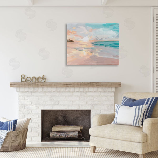 Stupell Industries Amelia Noyes | Abstract Beach Sunset Wall Art