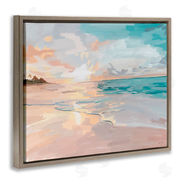 Stupell Industries Amelia Noyes | Abstract Beach Sunset Wall Art
