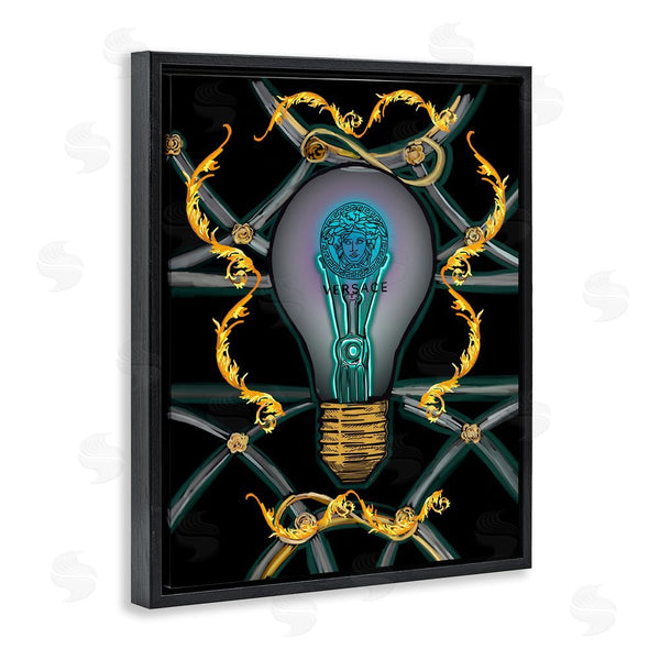 Stupell Industries Amelia Noyes | Abstract Fashion Brand Lightbulb Wall Art
