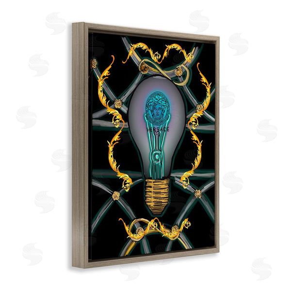 Stupell Industries Amelia Noyes | Abstract Fashion Brand Lightbulb Wall Art