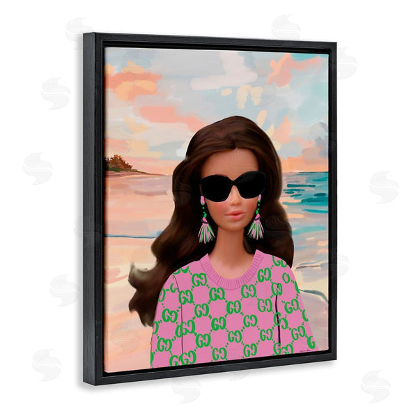 Stupell Industries Amelia Noyes | Abstract Fashionista On Beach Wall Art