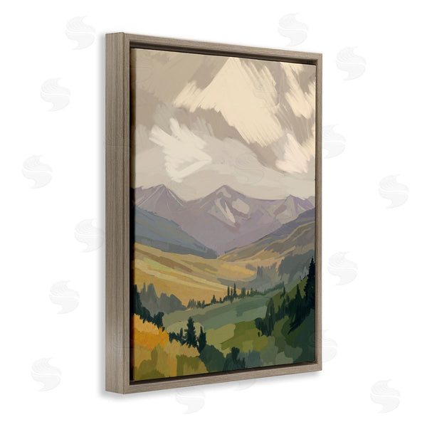 Stupell Industries Amelia Noyes | Abstract Mountainside View