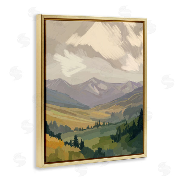 Stupell Industries Amelia Noyes | Abstract Mountainside View