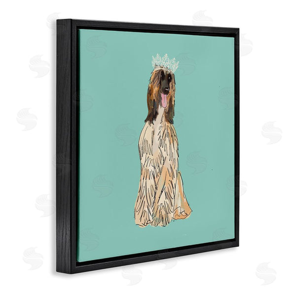 Stupell Industries Amelia Noyes | Afghan Hound With Crown Wall Art