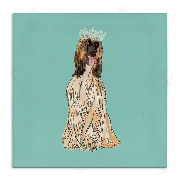 stupell industries Amelia Noyes | Afghan Hound with Crown Wall Art