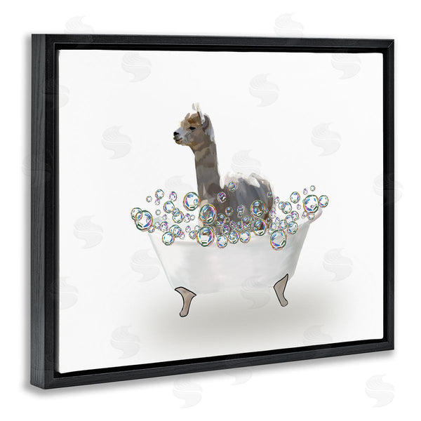 Stupell Industries Amelia Noyes | Alpaca In Bubble Bath Wall Art