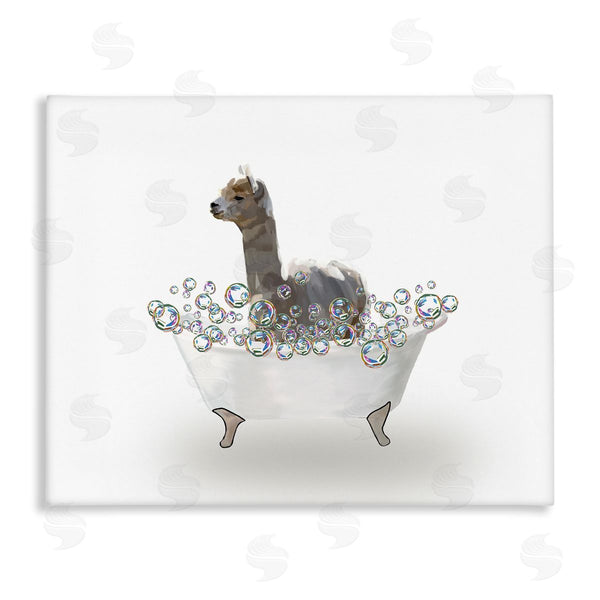 stupell industries Amelia Noyes | Alpaca in Bubble Bath Wall Art