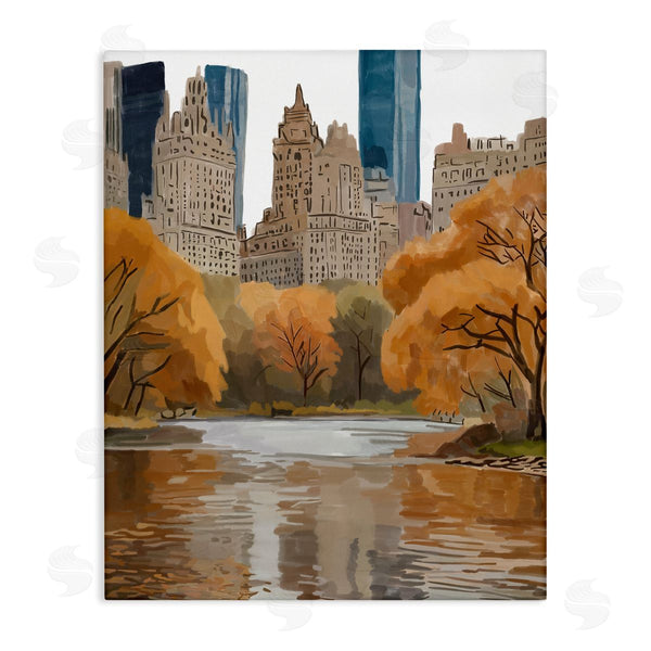 stupell industries Amelia Noyes | Autumnal New York Across River