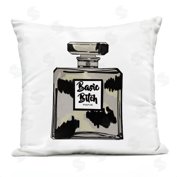 Stupell Industries Amelia Noyes | Basic B**** Glam Fashion Perfume Bottle Printed Throw Pillow