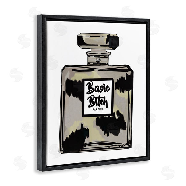 Stupell Industries Amelia Noyes | Basic Bi*** Perfume Bottle Chic Upscale Fashion Wall Art