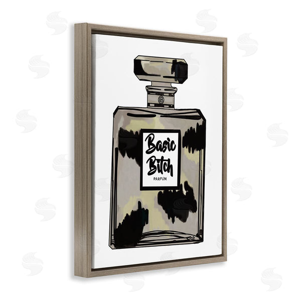Stupell Industries Amelia Noyes | Basic Bi*** Perfume Bottle Chic Upscale Fashion Wall Art