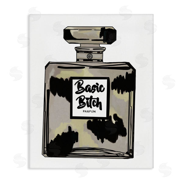 stupell industries Amelia Noyes | Basic Bi*** Perfume Bottle Chic Upscale Fashion Wall Art
