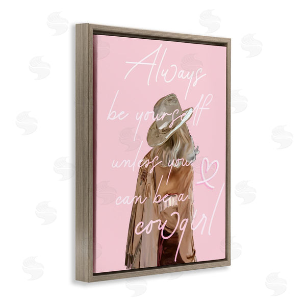 Stupell Industries Amelia Noyes | Be Yourself Cowgirl