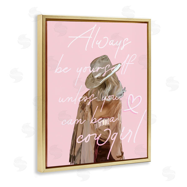 Stupell Industries Amelia Noyes | Be Yourself Cowgirl