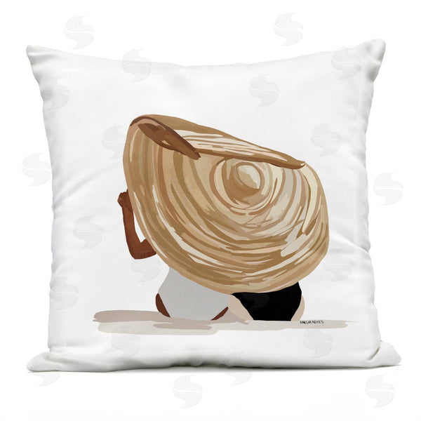 Stupell Industries Amelia Noyes | Beach Friends Tropical Ocean Sun Hat Printed Throw Pillow