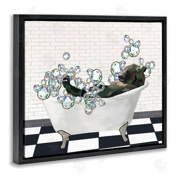 Stupell Industries Amelia Noyes | Bear In Bubble Bath Wall Art