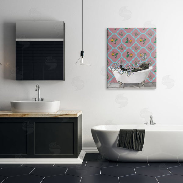 Stupell Industries Amelia Noyes | Bear With Bathtub Bubbles Wall Art
