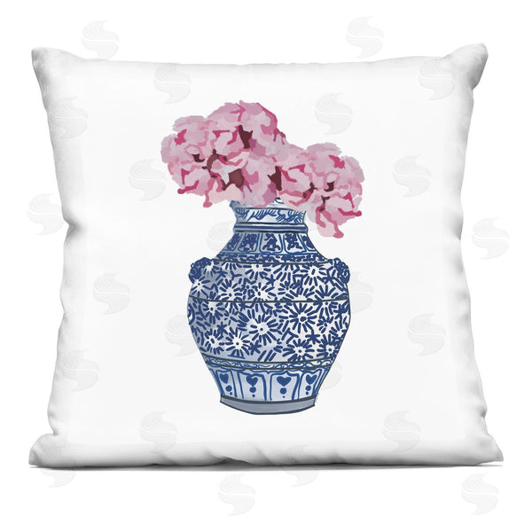 stupell industries Amelia Noyes | Blooming Flower Bouquet Ornate Pattern Vase Printed Throw Pillow