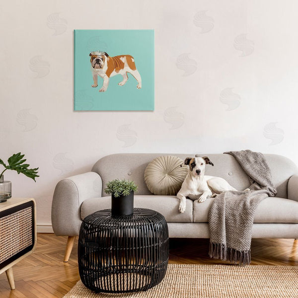 Stupell Industries Amelia Noyes | Bulldog Wearing Tiara Wall Art