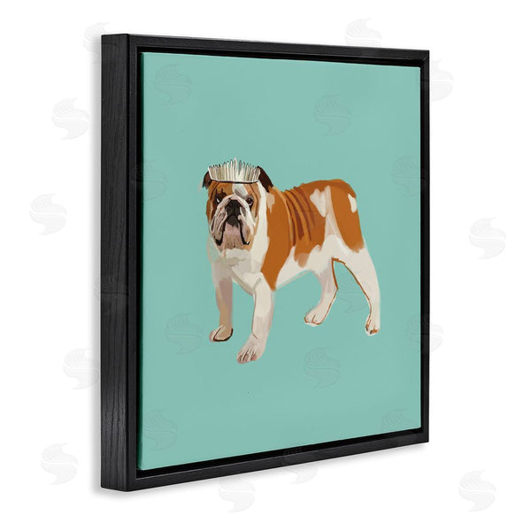 Stupell Industries Amelia Noyes | Bulldog Wearing Tiara Wall Art
