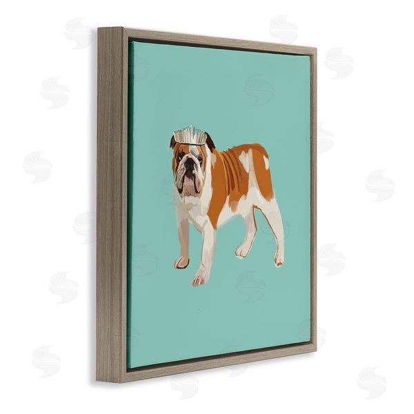 Stupell Industries Amelia Noyes | Bulldog Wearing Tiara Wall Art