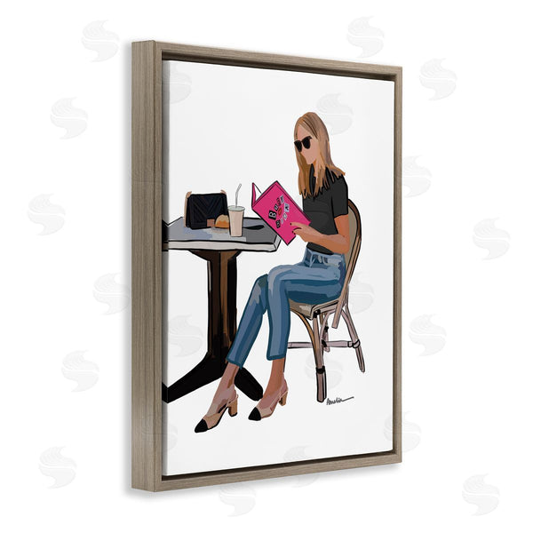 Stupell Industries Amelia Noyes | Burn Book Movie Girl Sitting Wall Art