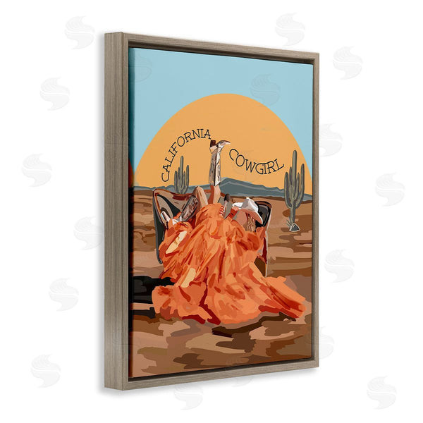 Stupell Industries Amelia Noyes | California Cowgirl Landscape Wall Art