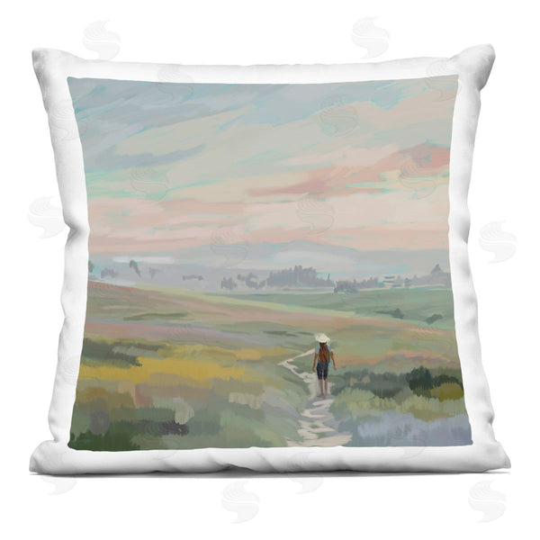 stupell industries Amelia Noyes | California Hike Pastel Skies Printed Throw Pillow