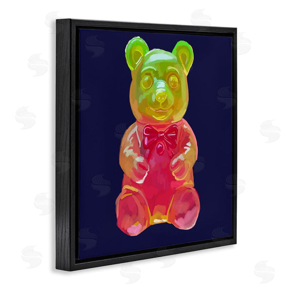 Stupell Industries Amelia Noyes | Candy Bear On Blue Wall Art