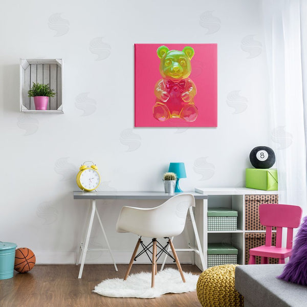 Stupell Industries Amelia Noyes | Candy Bear On Pink Wall Art