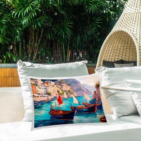 Stupell Industries Amelia Noyes | Capri Boat Marina View