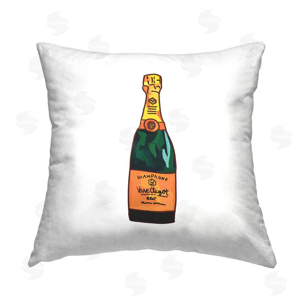 stupell industries Amelia Noyes | Casual Champagne Bottle Printed Throw Pillow