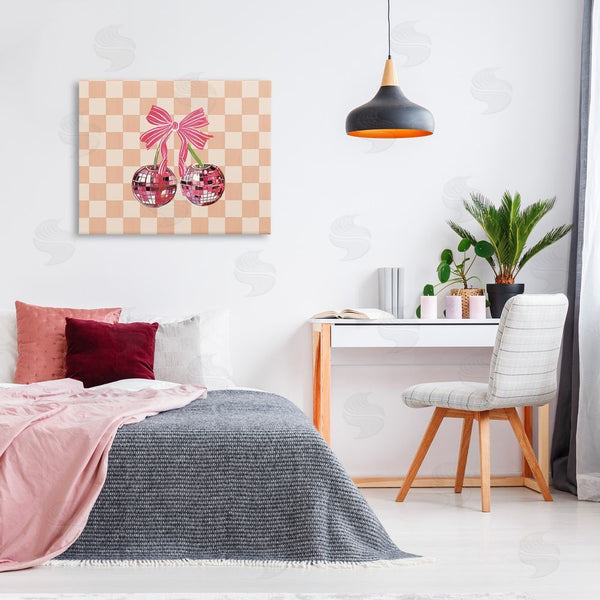 Stupell Industries Amelia Noyes | Checkered Cherry Fruits Wall Art