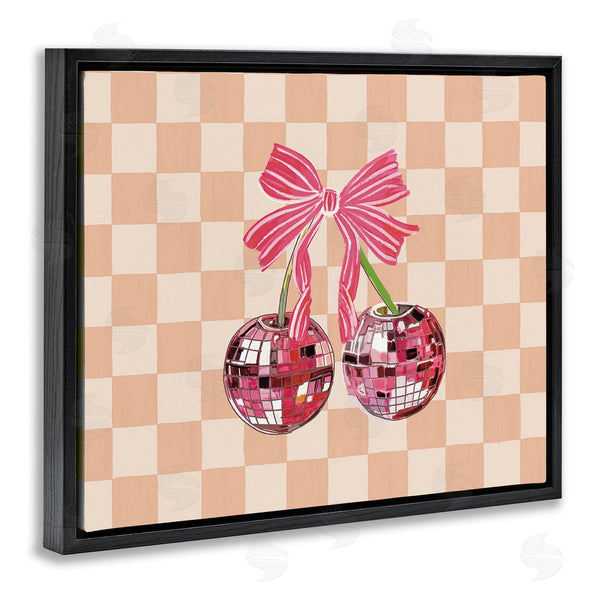 Stupell Industries Amelia Noyes | Checkered Cherry Fruits Wall Art
