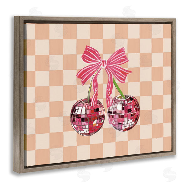 Stupell Industries Amelia Noyes | Checkered Cherry Fruits Wall Art