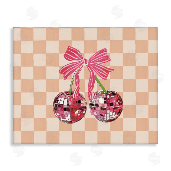 stupell industries Amelia Noyes | Checkered Cherry Fruits Wall Art