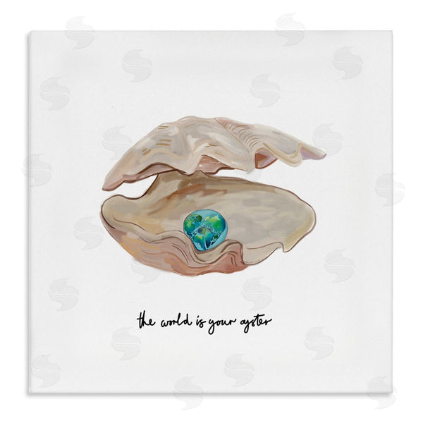 stupell industries Amelia Noyes | Clam Shell Turquoise Pearl Wall Art