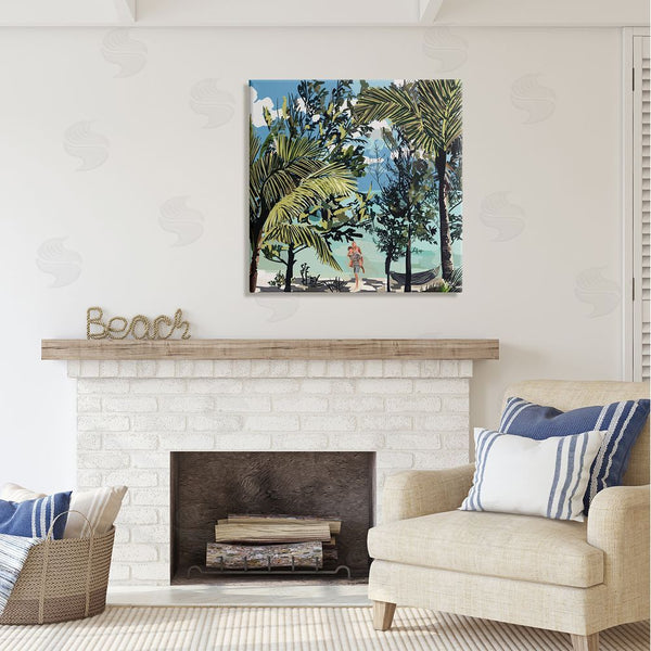 Stupell Industries Amelia Noyes | Couple On Summer Beach Wall Art